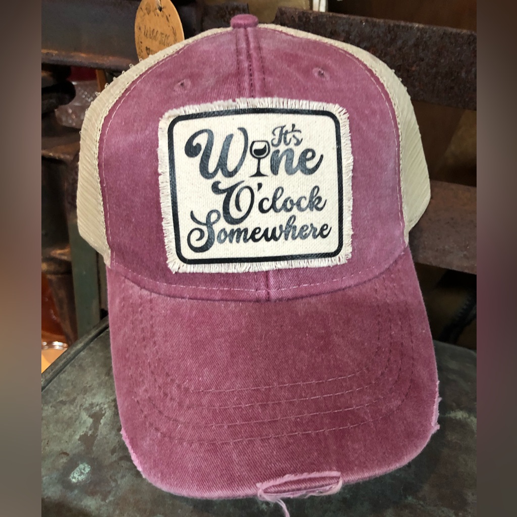 Wine O’clock Patch Hat
